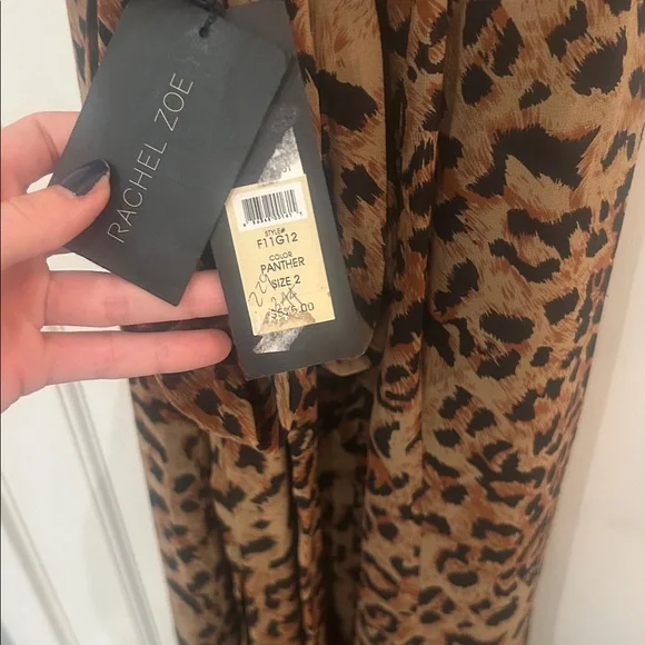 Rachel Zoe Brown Leopard Print Maxi Dress - Picture 4 of 4